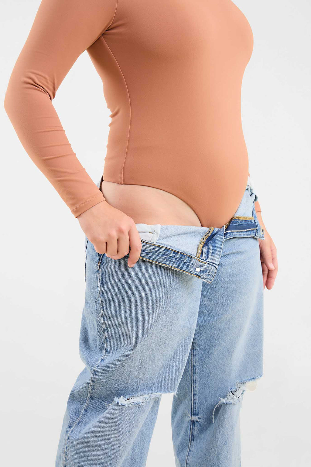 Long Sleeve Square Neck Bodysuit