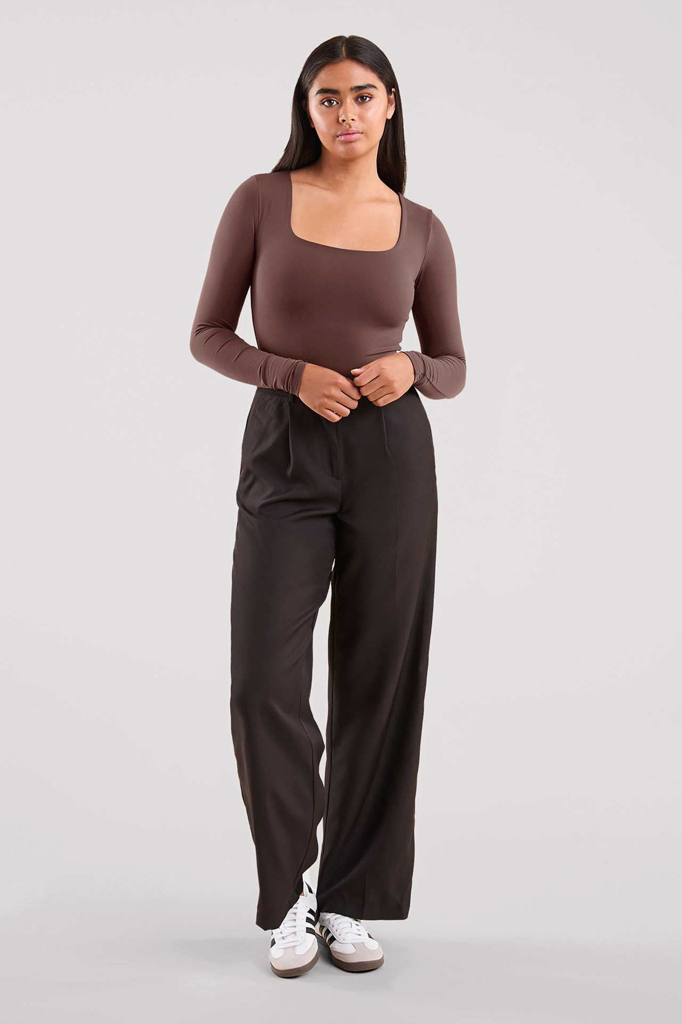 Long Sleeve Square Neck Bodysuit