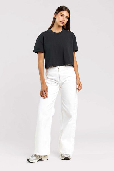 トップス 9090 Dot Cropped Tee Black 9090 Dot Cropped Tee Black