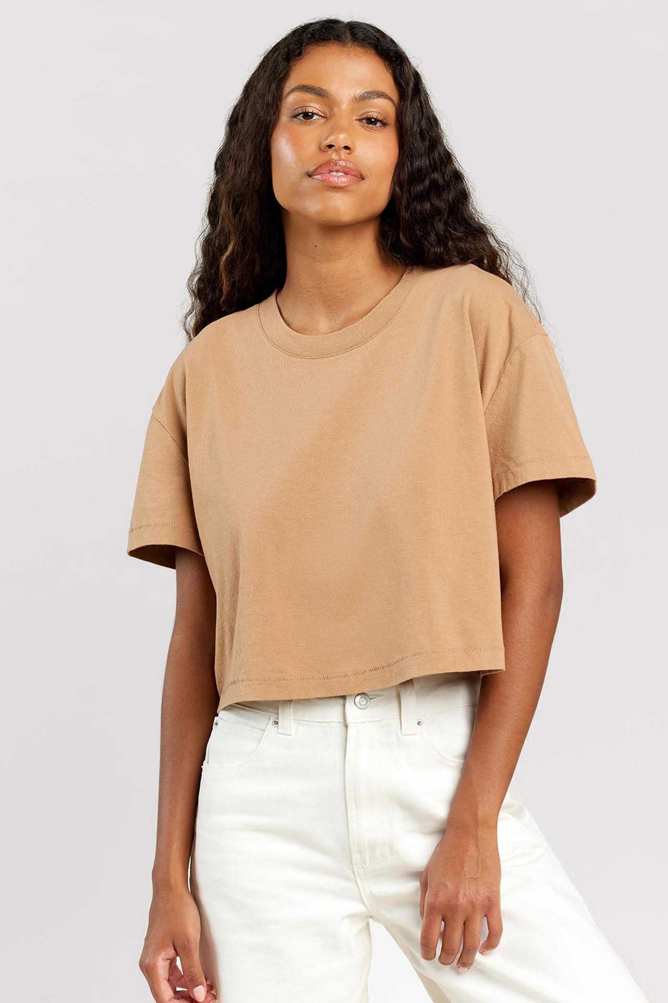 Vintage Cotton Cropped Tee