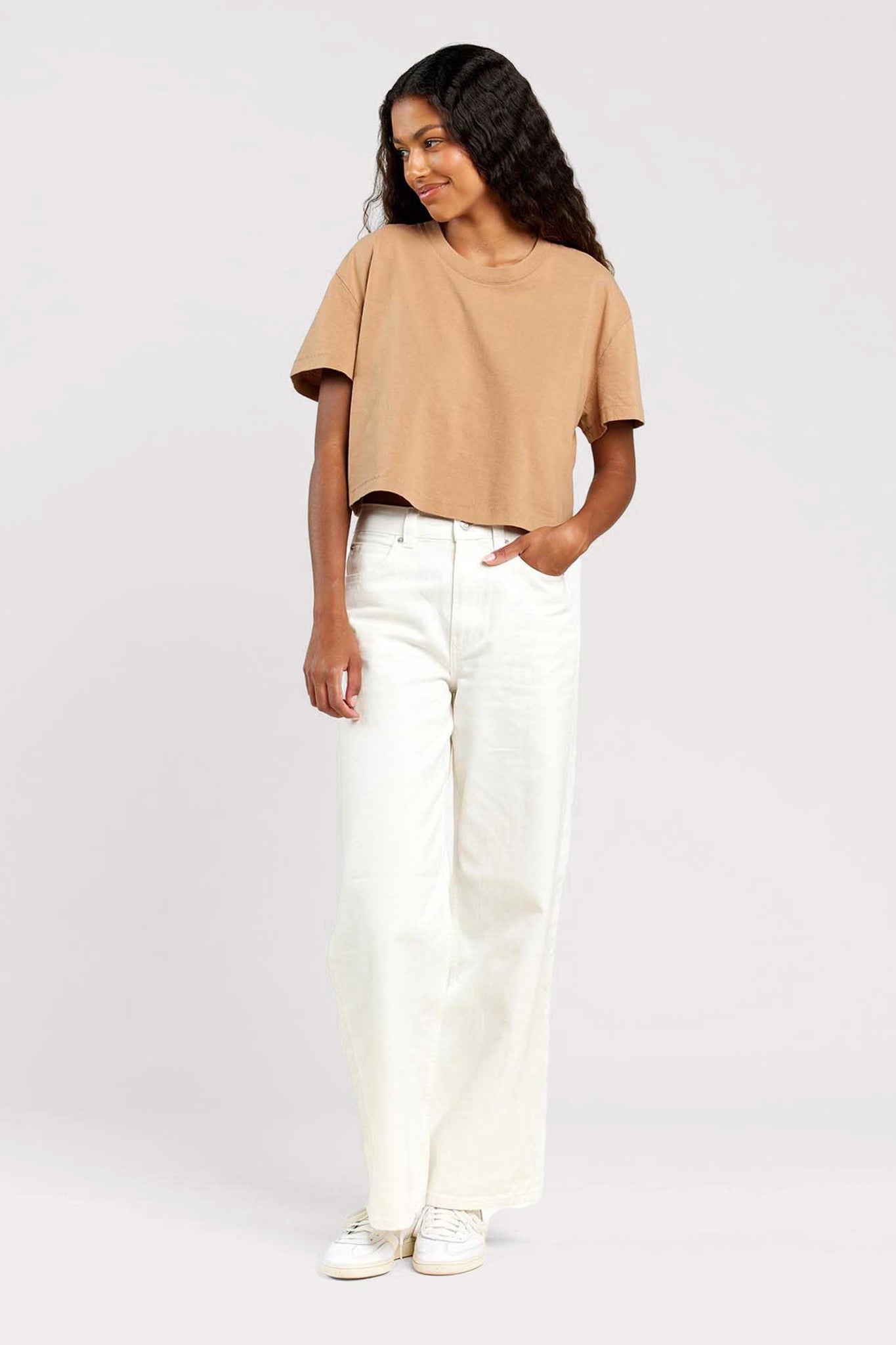 Vintage Cotton Cropped Tee