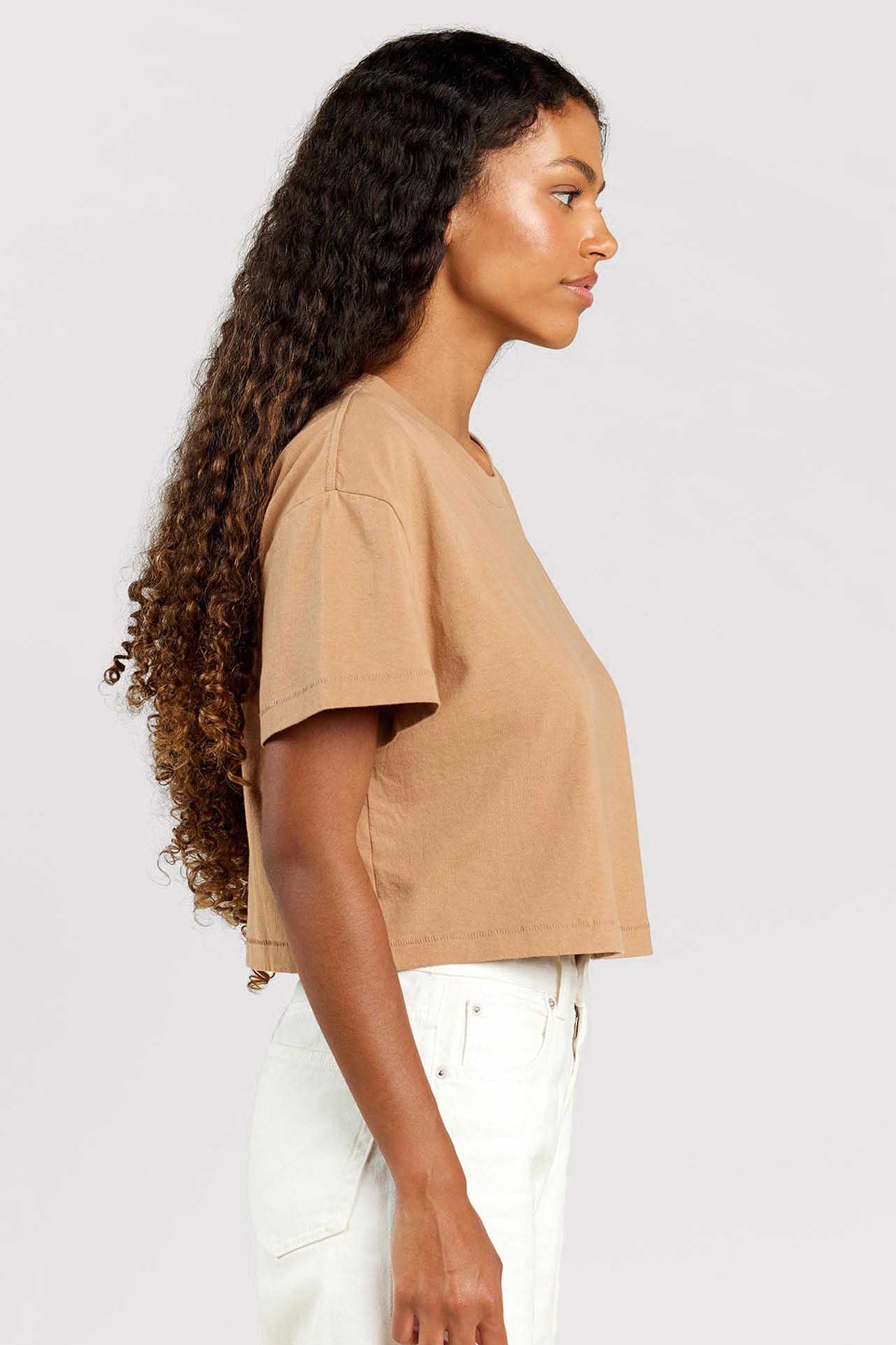 Vintage Cotton Cropped Tee