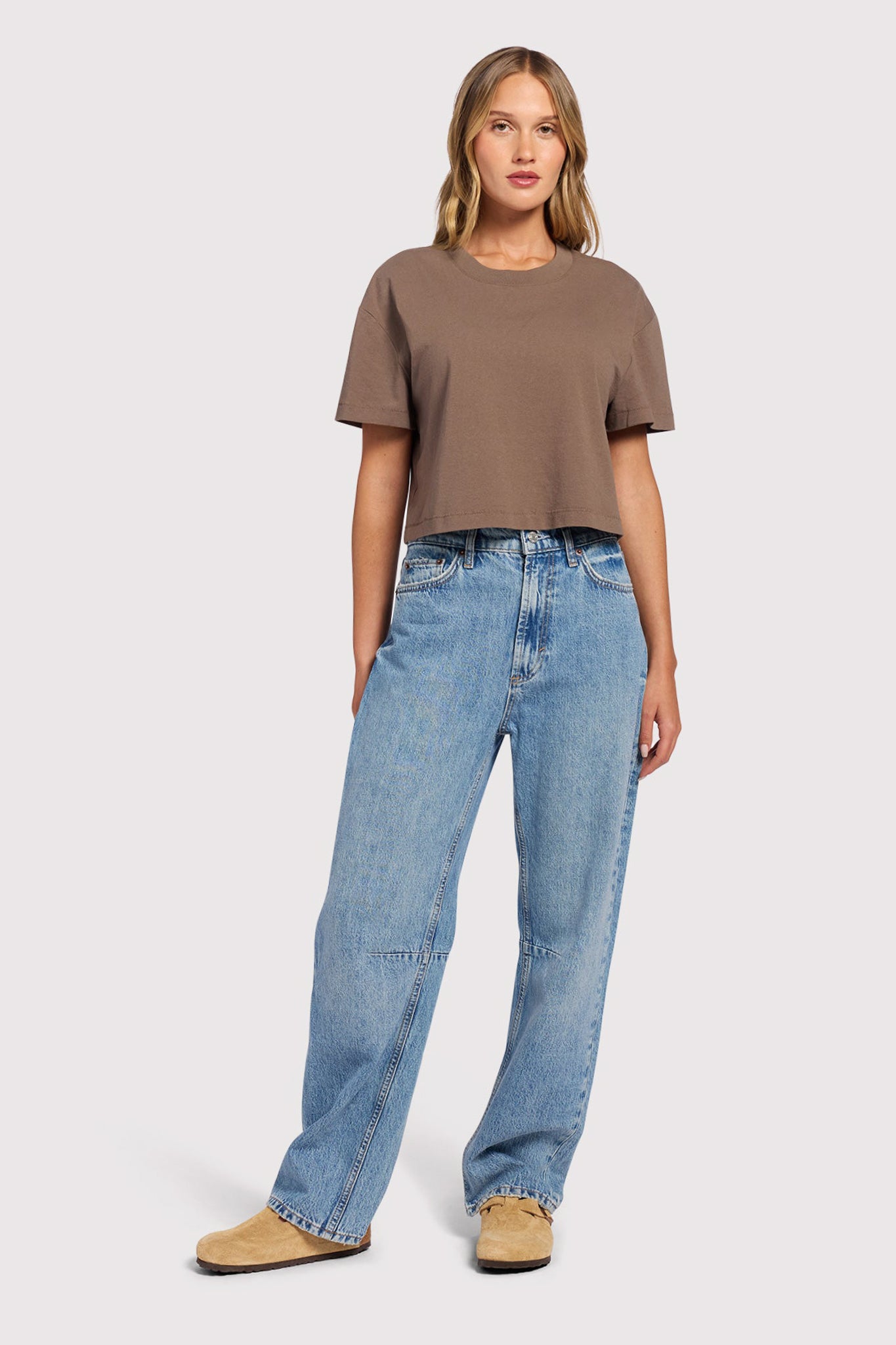 Vintage Cotton Cropped Tee | Women's Cropped T-Shirt – Relaxed