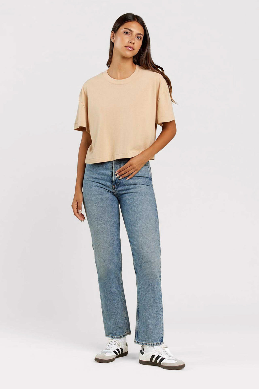 Vintage Cotton Cropped Tee