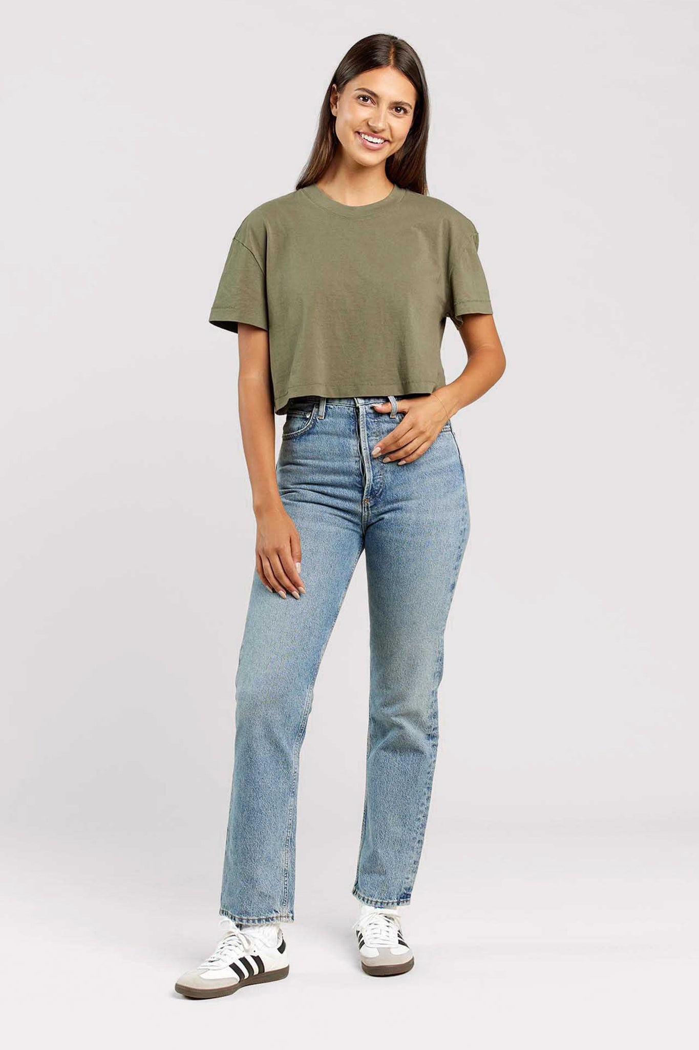 Vintage Cotton Cropped Tee