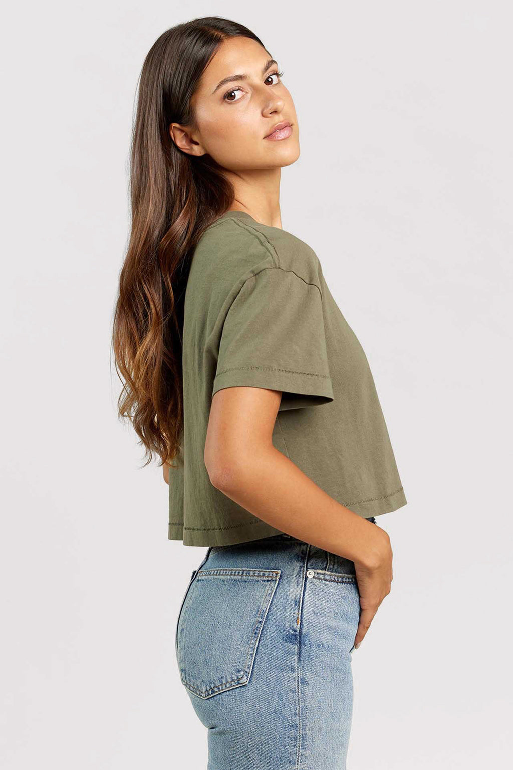 Vintage Cotton Cropped Tee