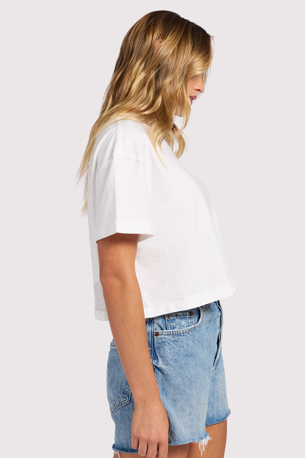 Vintage Cotton Cropped Tee