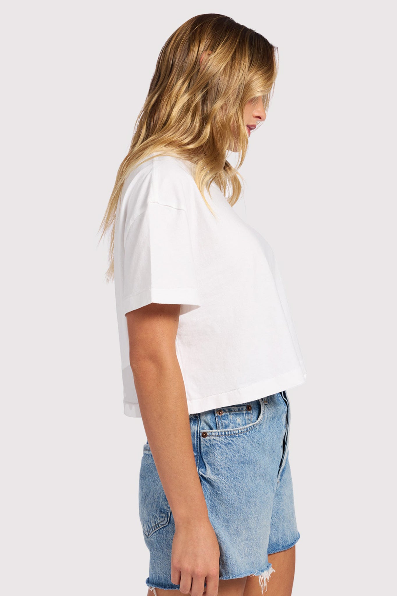 Vintage Cotton Cropped Tee