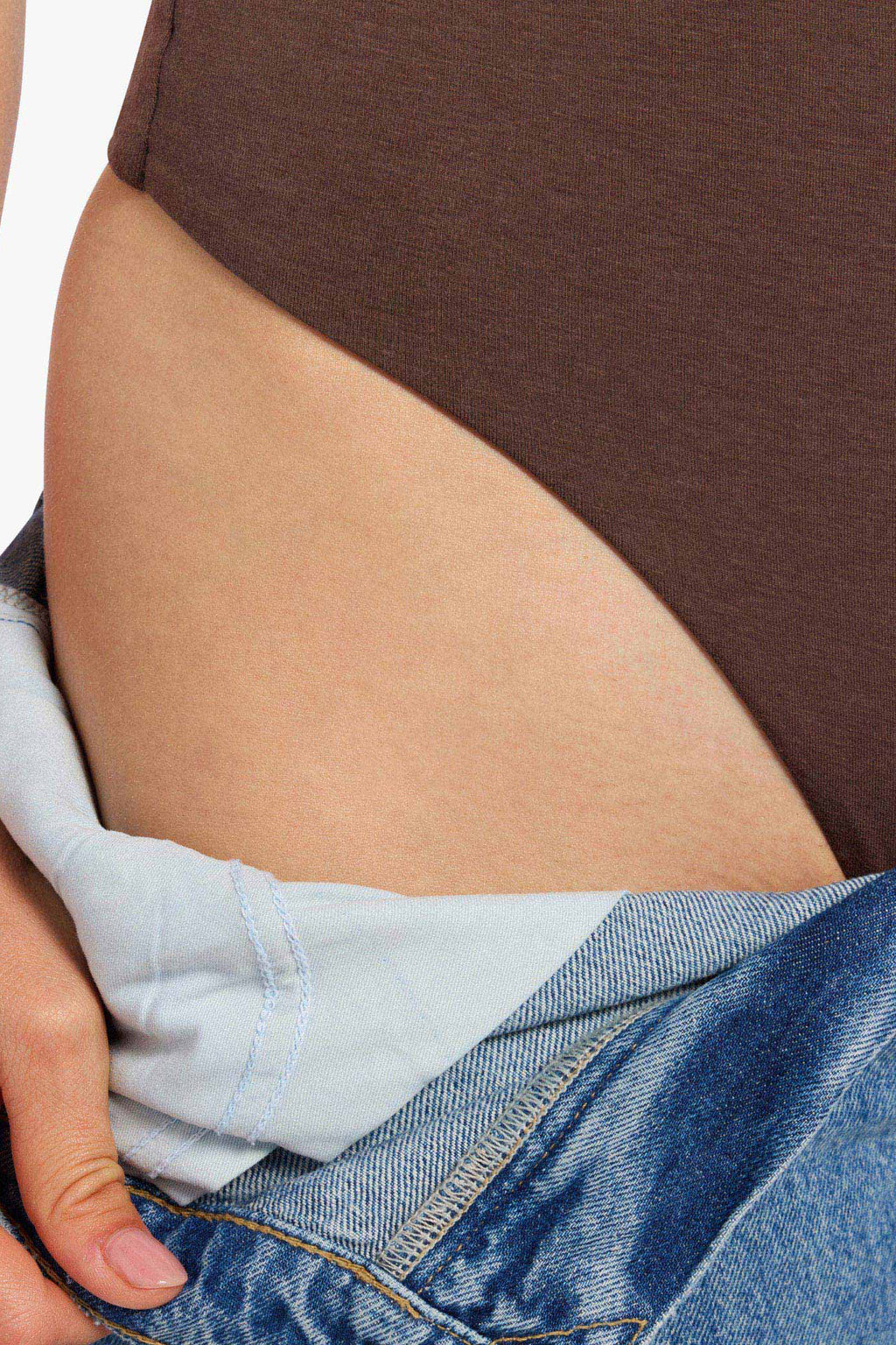 Cotton Stretch Classic Crewneck Tank Bodysuit