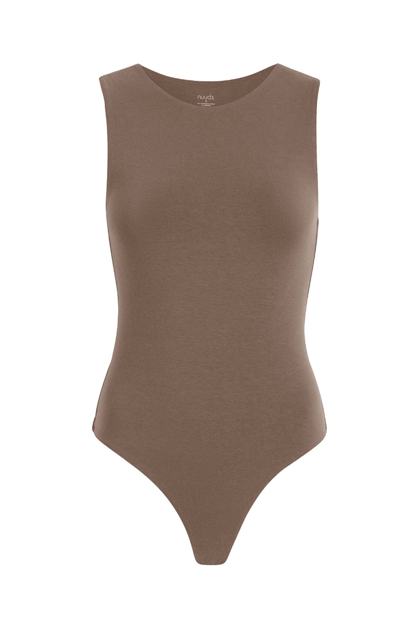 Cotton Stretch Classic Crewneck Tank Bodysuit