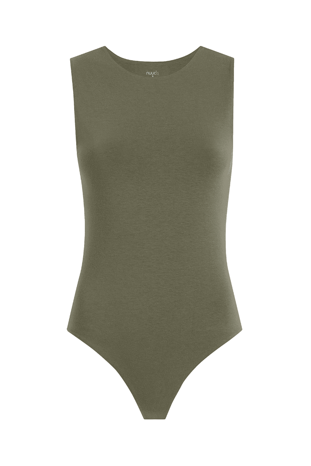 Cotton Stretch Classic Crewneck Tank Bodysuit