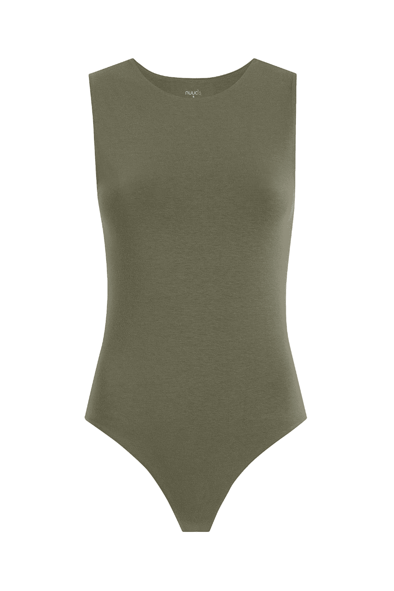 Cotton Stretch Classic Crewneck Tank Bodysuit
