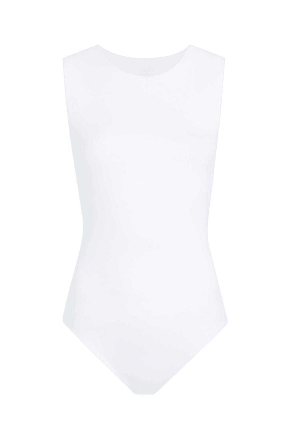Color:White | nuuds tank bodysuit, women’s bodysuit, bodysuit women, everyday fitted top