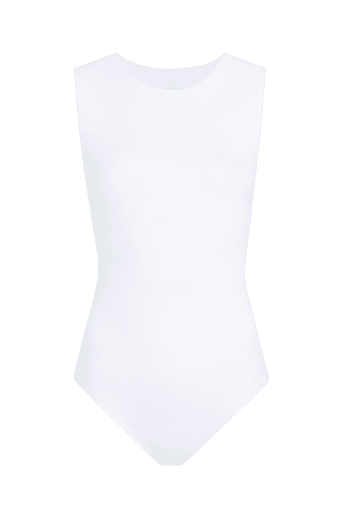 Color:White | nuuds tank bodysuit, women’s bodysuit, bodysuit women, everyday fitted top