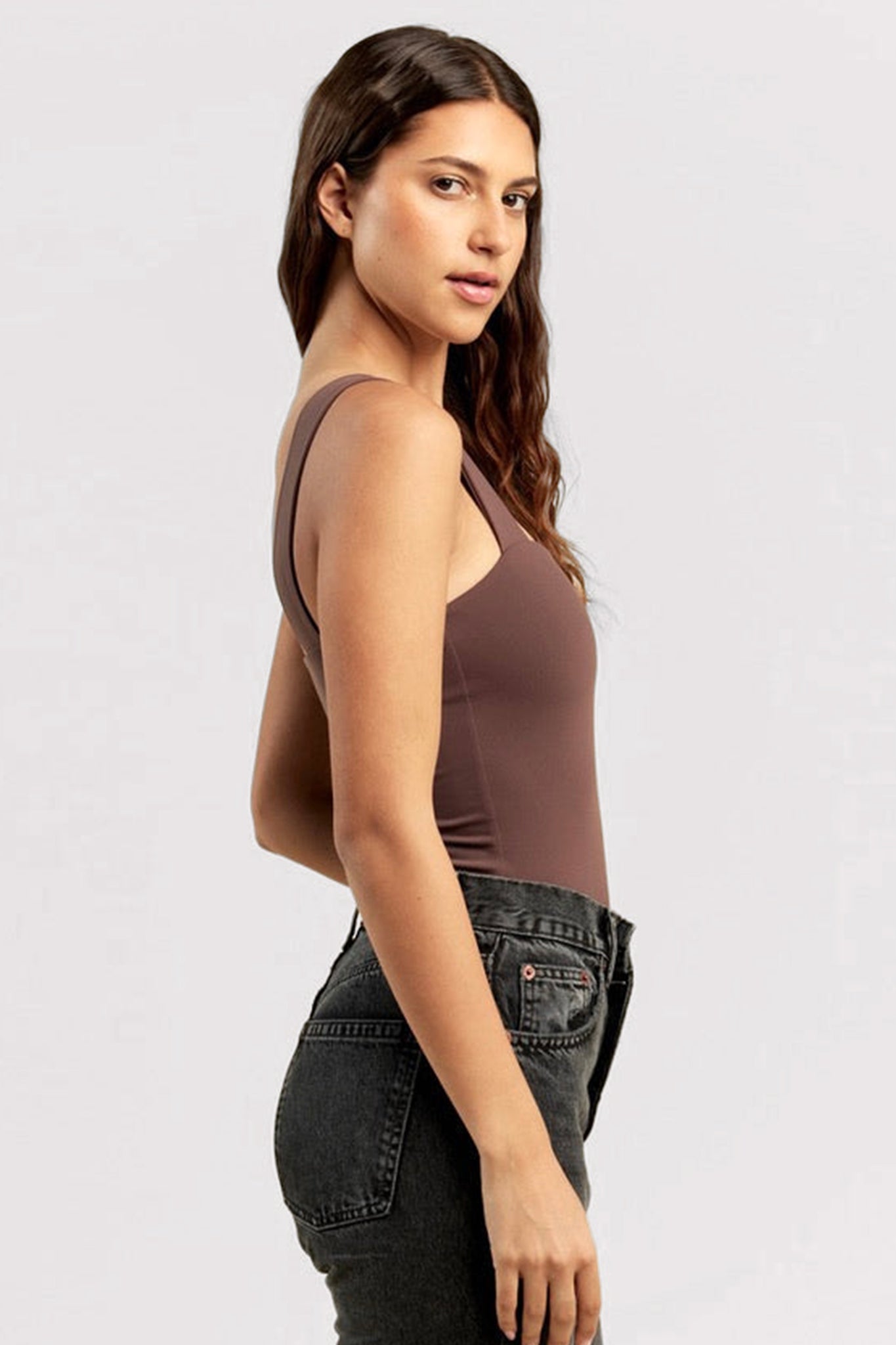Square Neck Tank Bodysuit