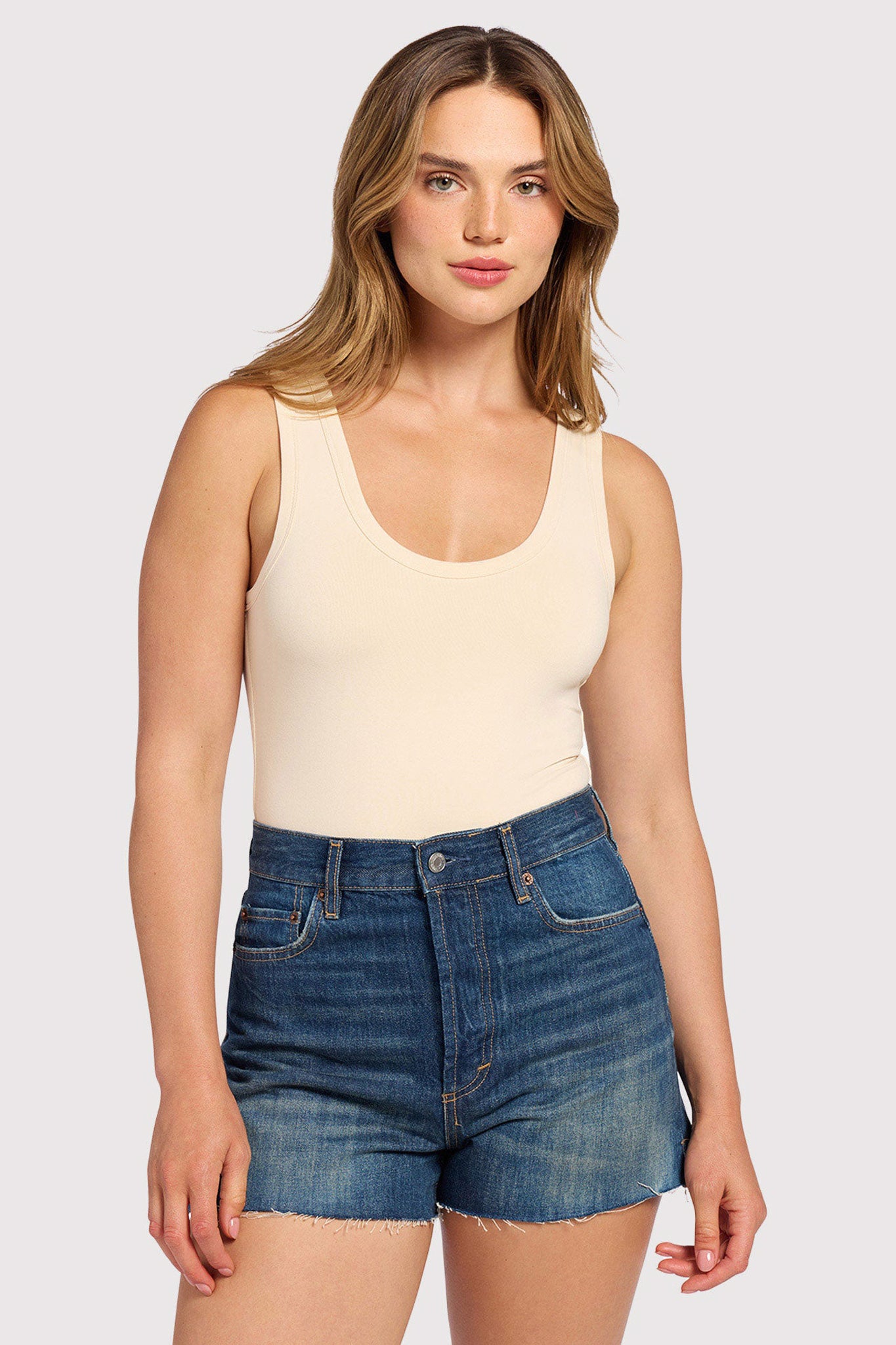 Seamless Scoop Tank Bodysuit