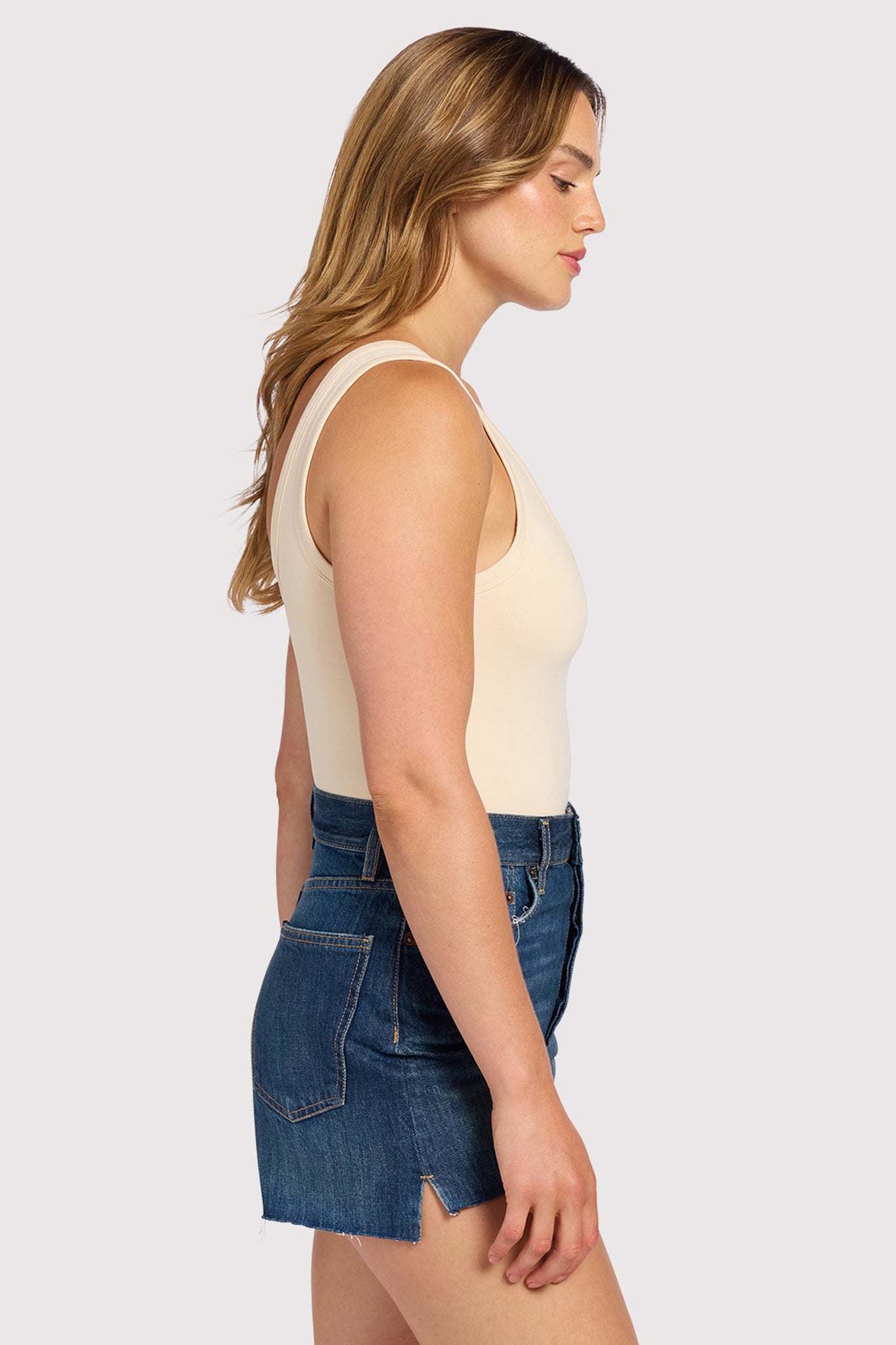 Seamless Scoop Tank Bodysuit