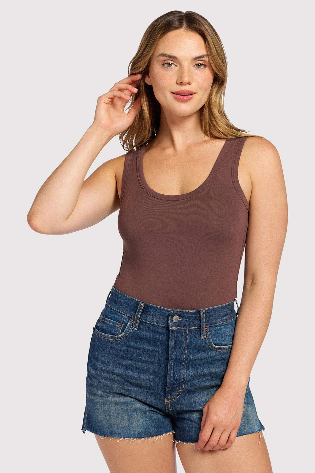 Seamless Scoop Tank Bodysuit