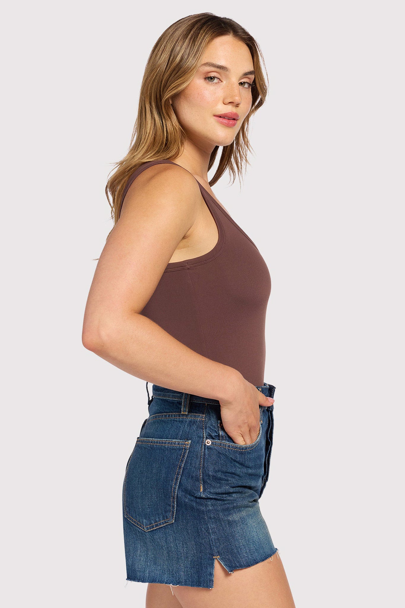 Seamless Scoop Tank Bodysuit