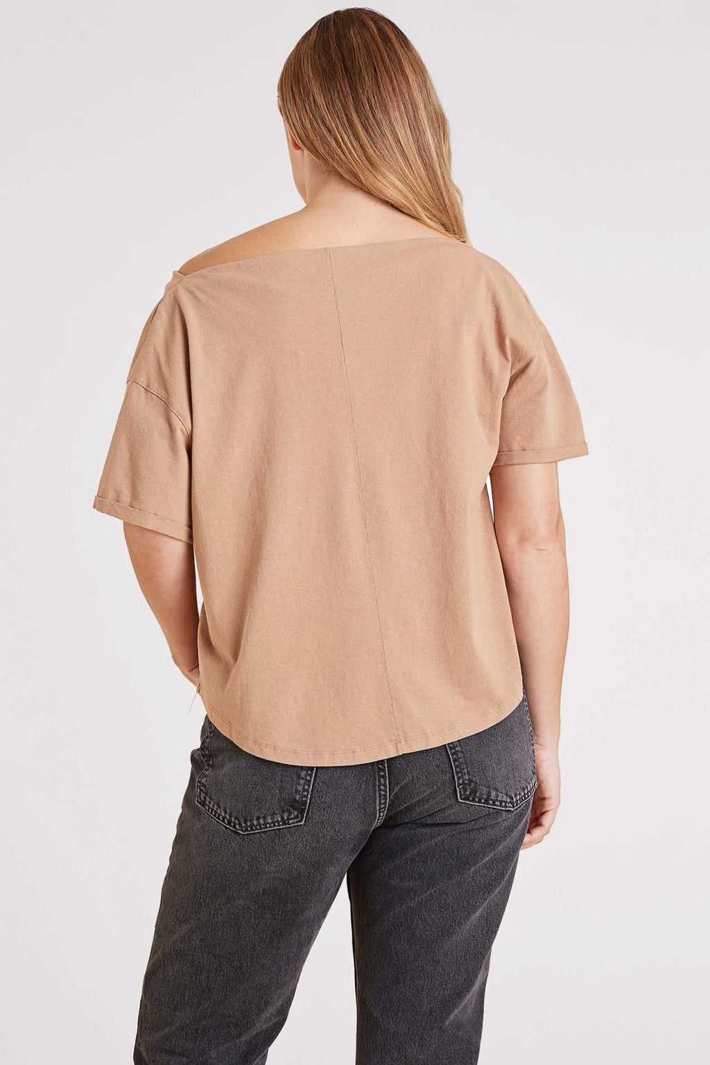 Vintage Cotton Off The Shoulder T-Shirt