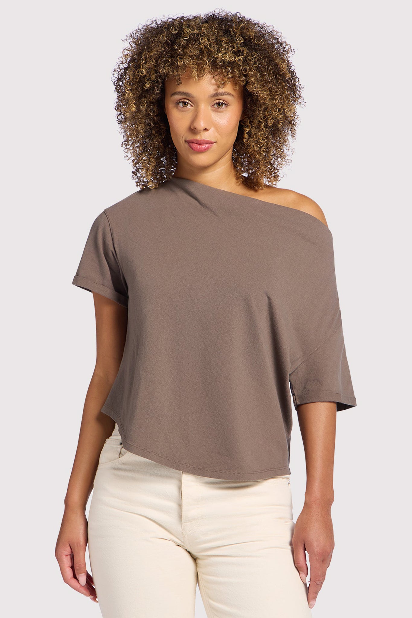 Vintage Cotton Off The Shoulder T-Shirt