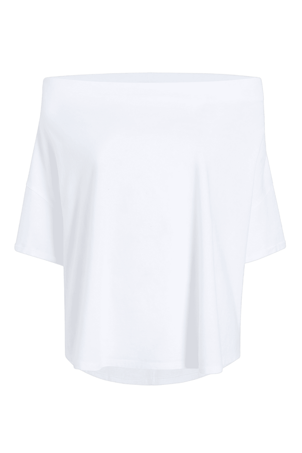 Color:White | nuuds off the shoulder t-shirt – off shoulder top boat neck top womens cotton t-shirts tops for women