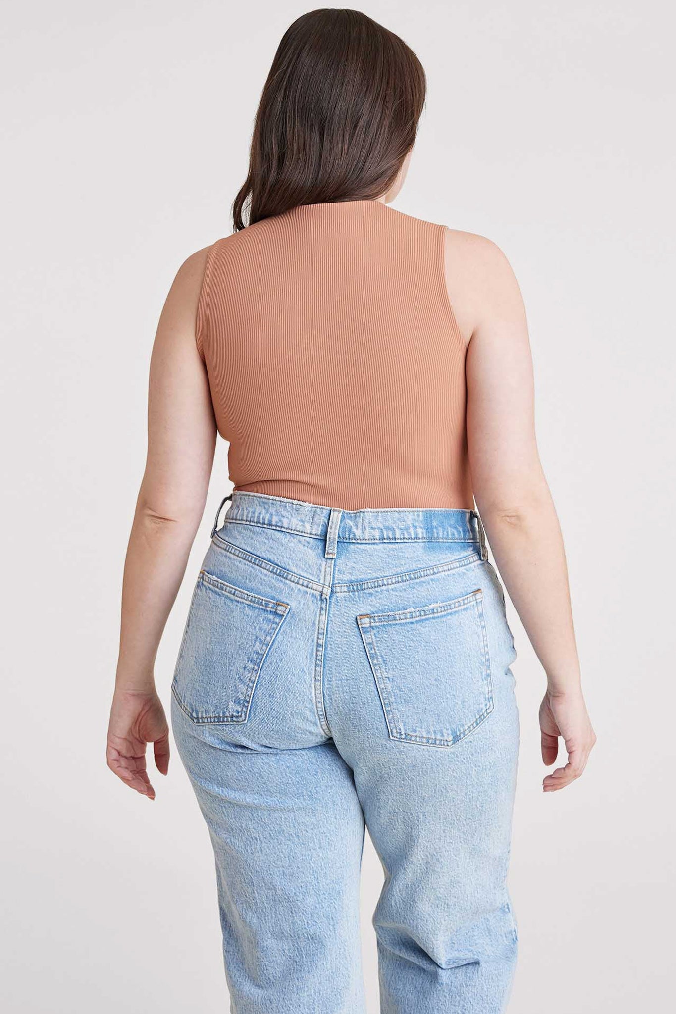 Ribbed Crewneck Tank Bodysuit