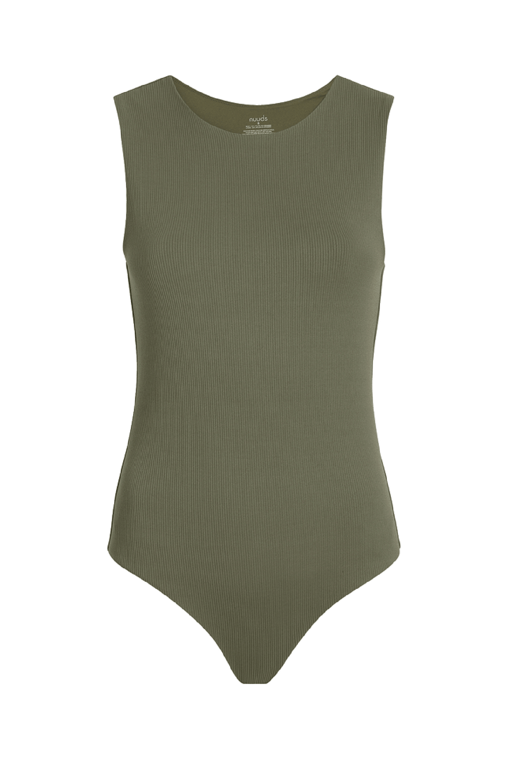 Ribbed Crewneck Tank Bodysuit