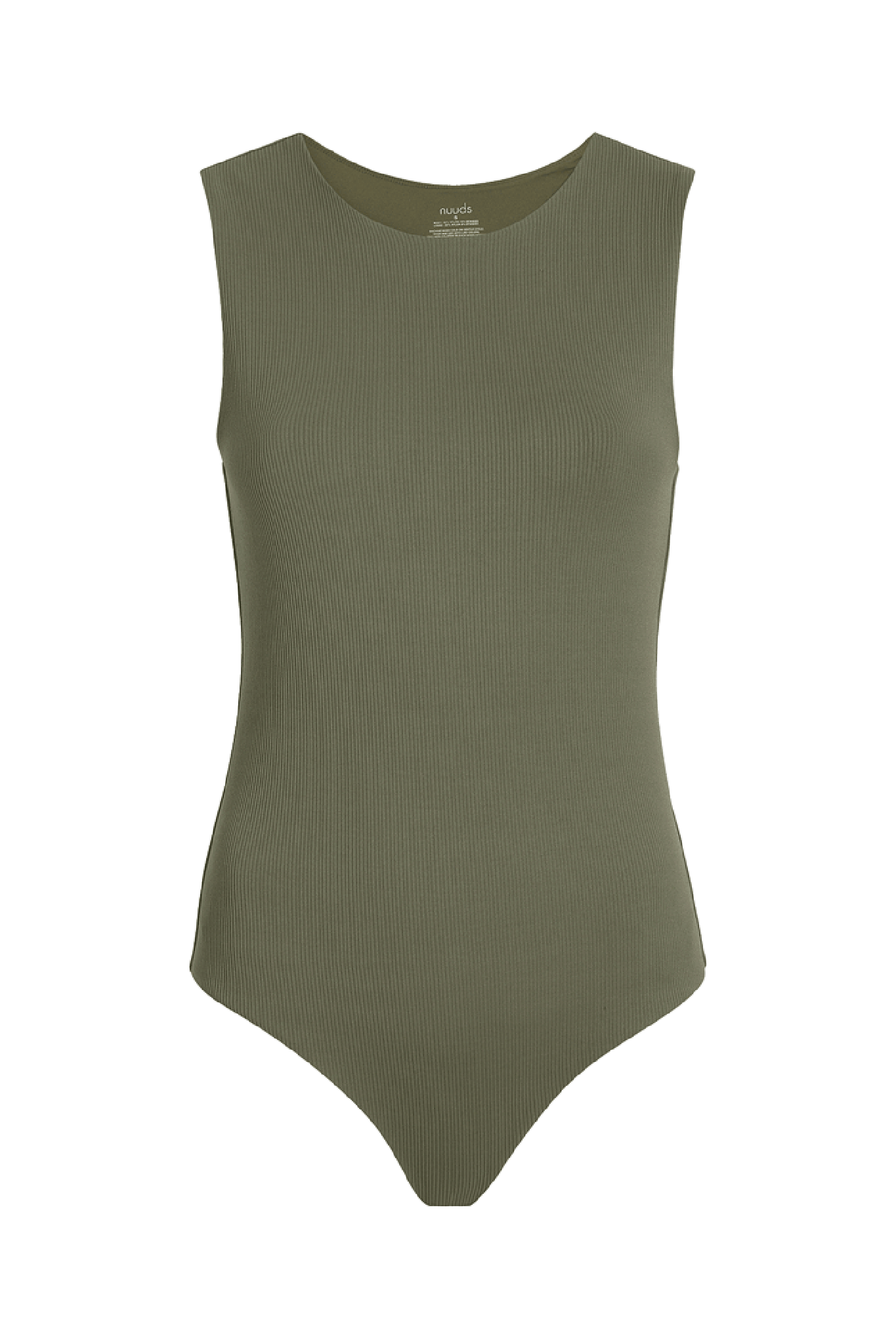 Ribbed Crewneck Tank Bodysuit