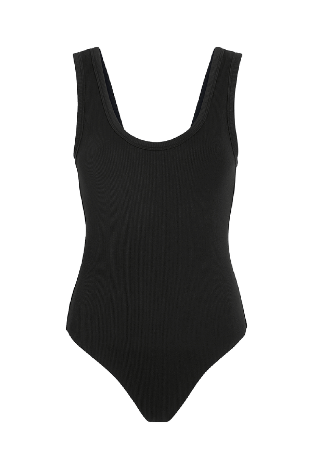 Ribbed Scoop Tank Bodysuit
