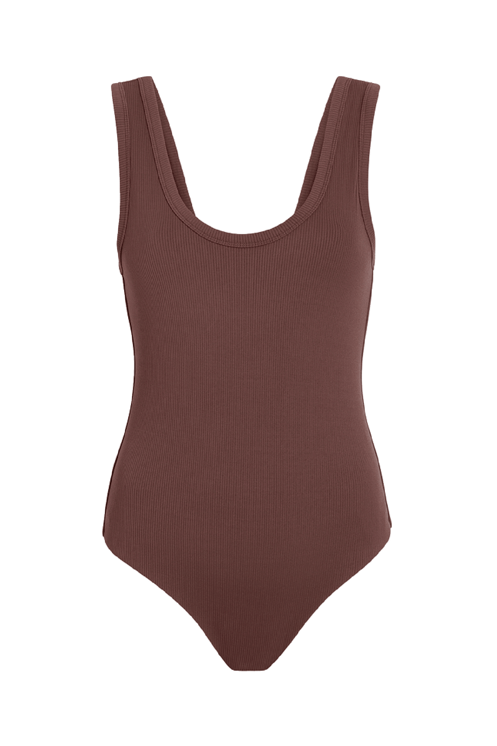 Ribbed Scoop Tank Bodysuit