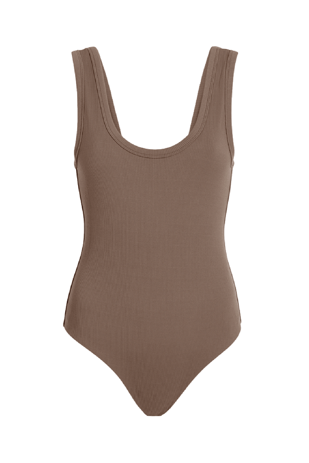 Ribbed Scoop Tank Bodysuit