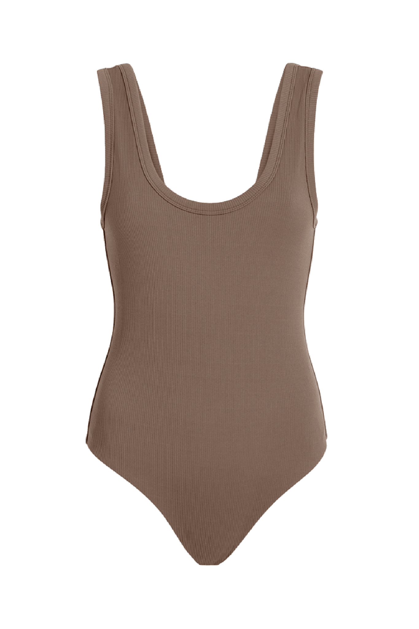 Ribbed Scoop Tank Bodysuit