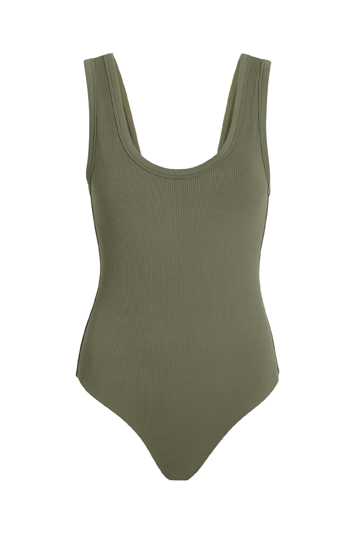 Ribbed Scoop Tank Bodysuit