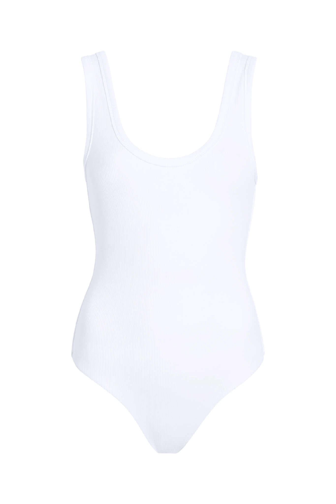 Ribbed Scoop Tank Bodysuit