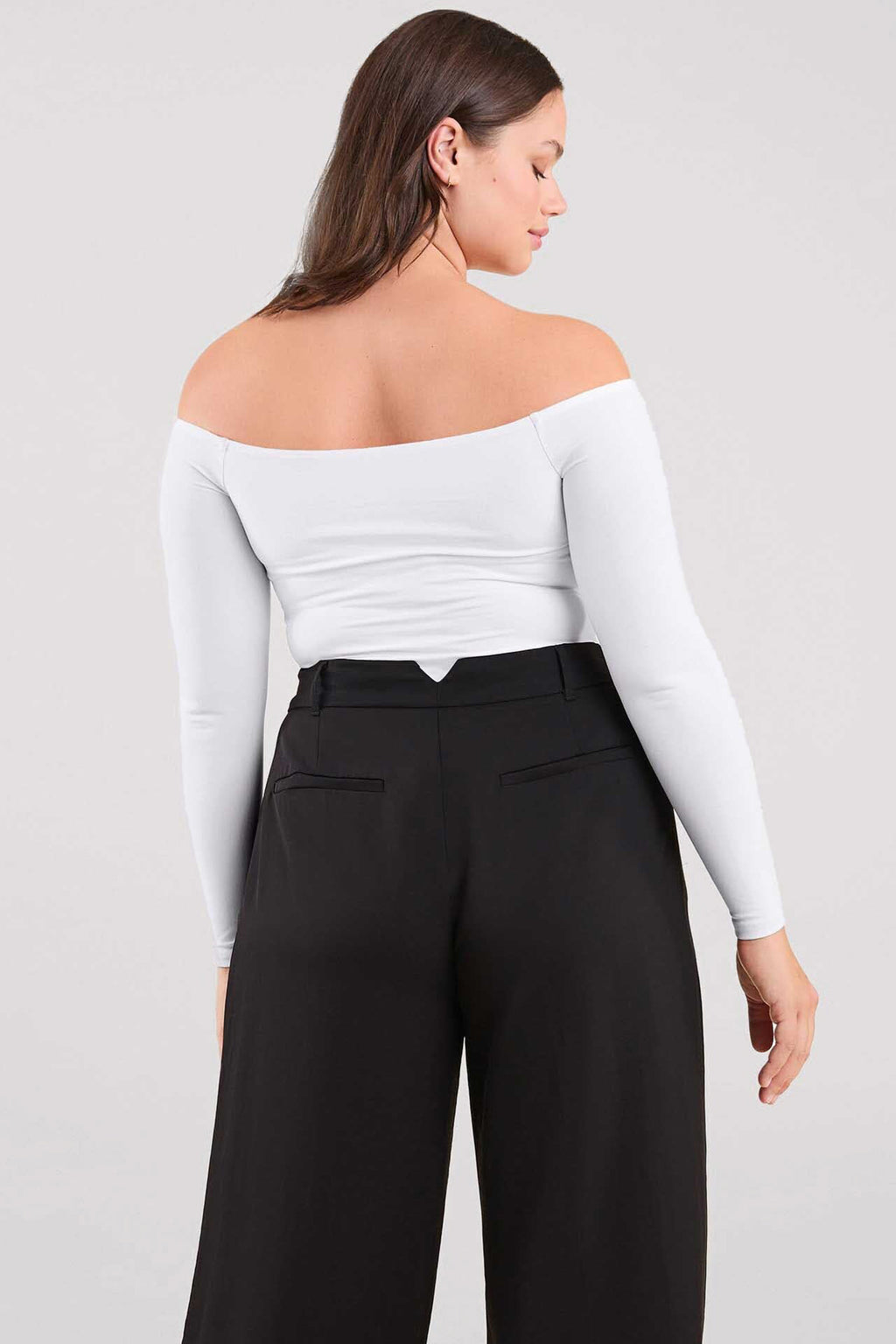 Color:White | Off The Shoulder Bodysuit