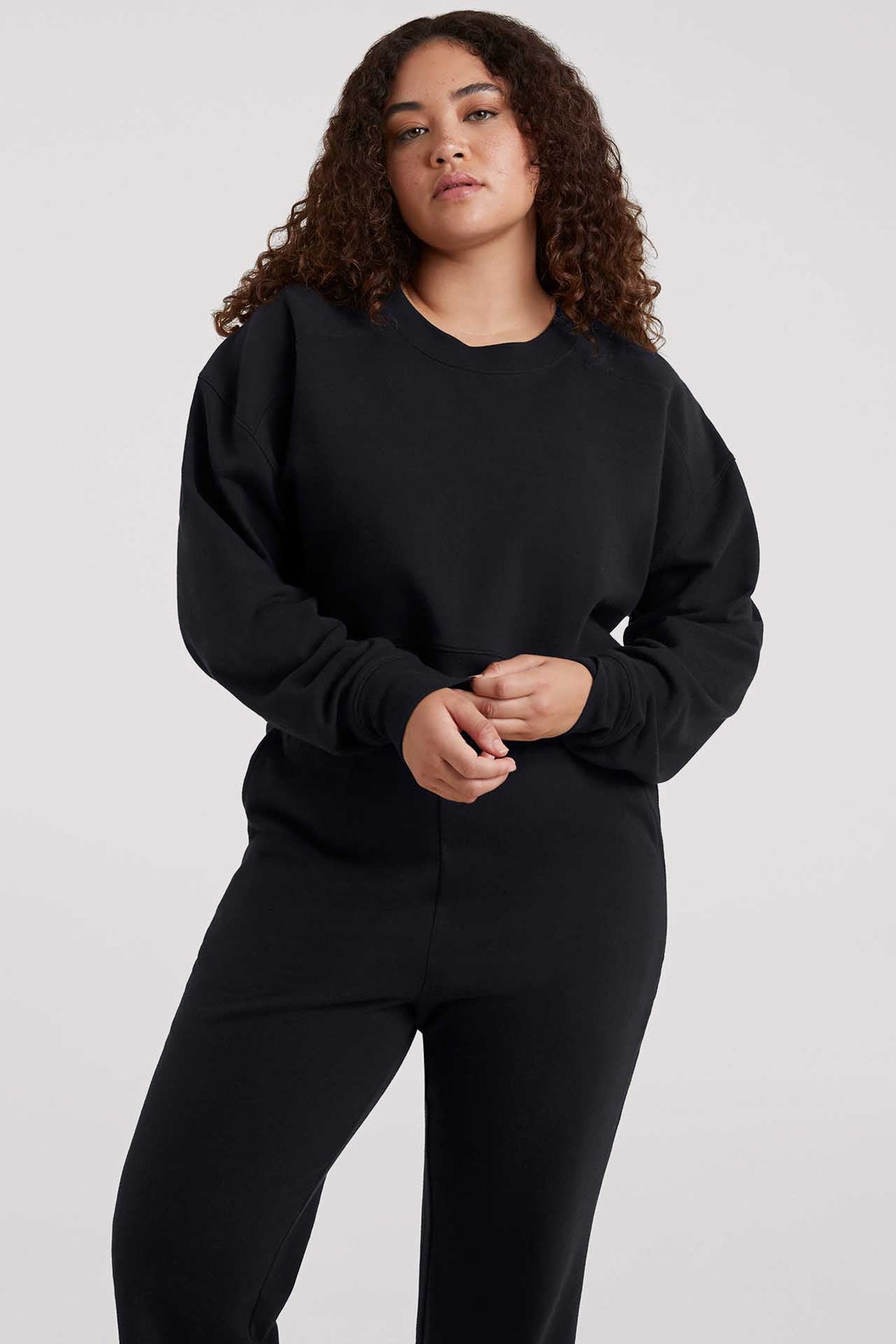 Cropped Crewneck Sweatshirt