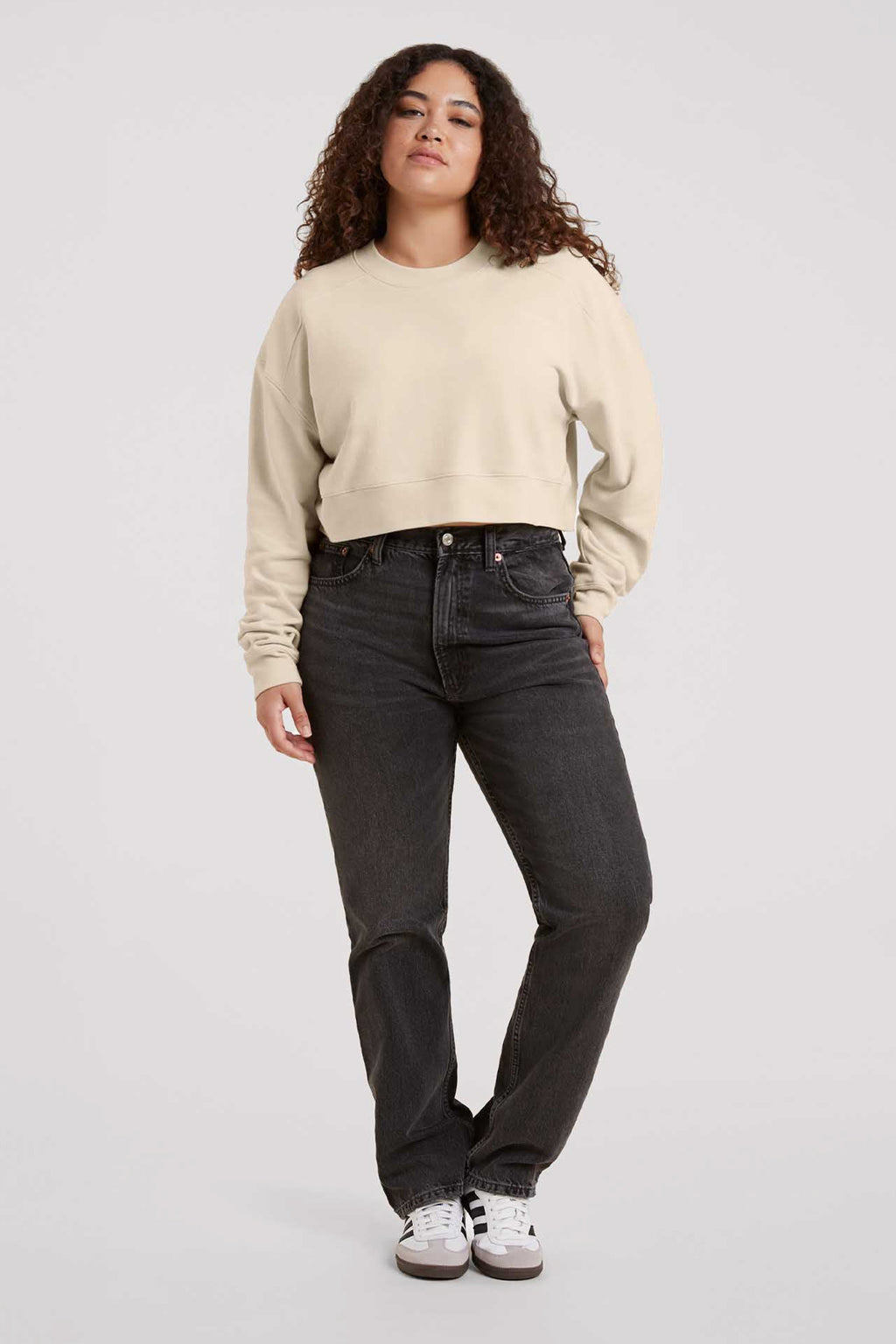 Cropped Crewneck Sweatshirt