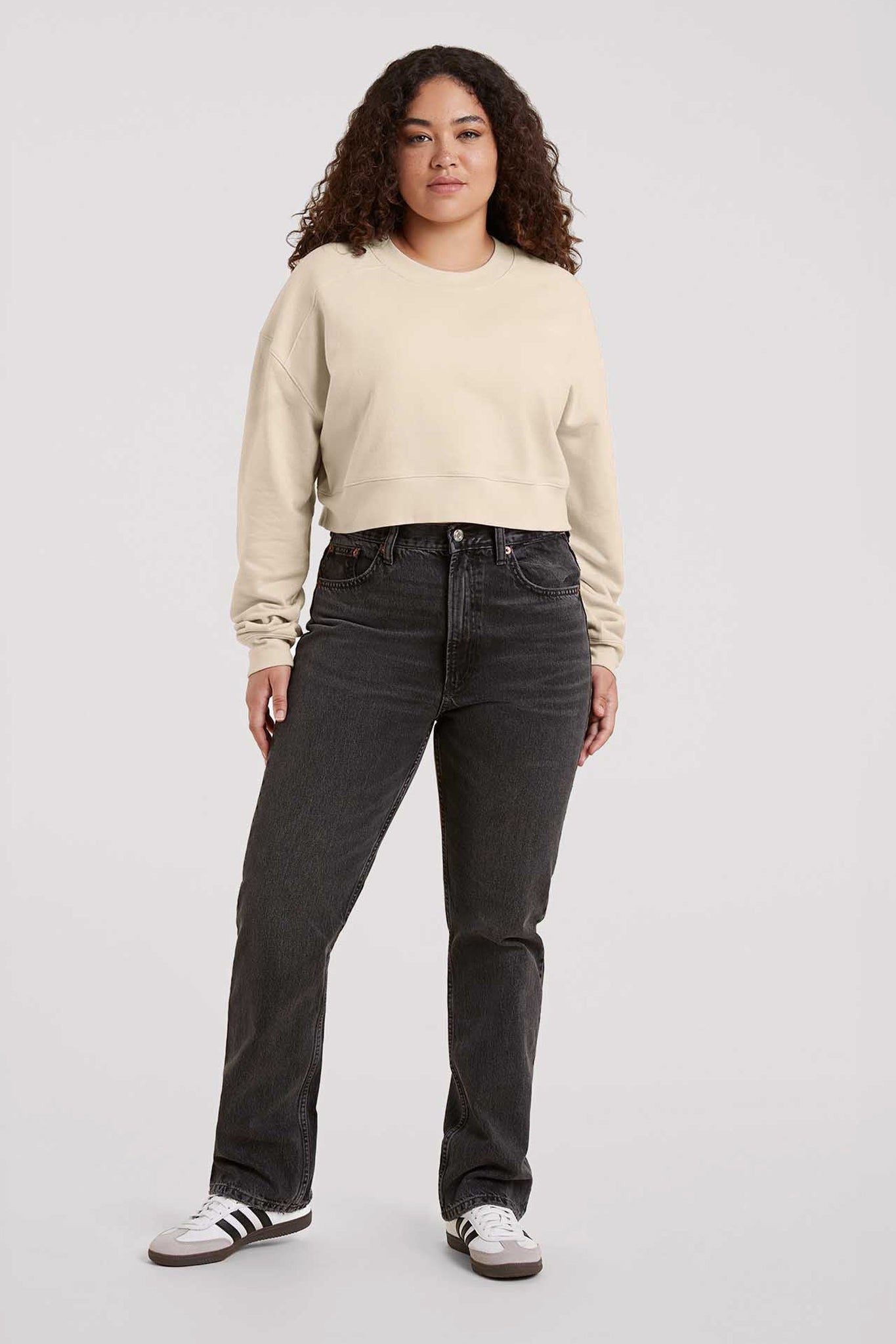 Cropped Crewneck Sweatshirt