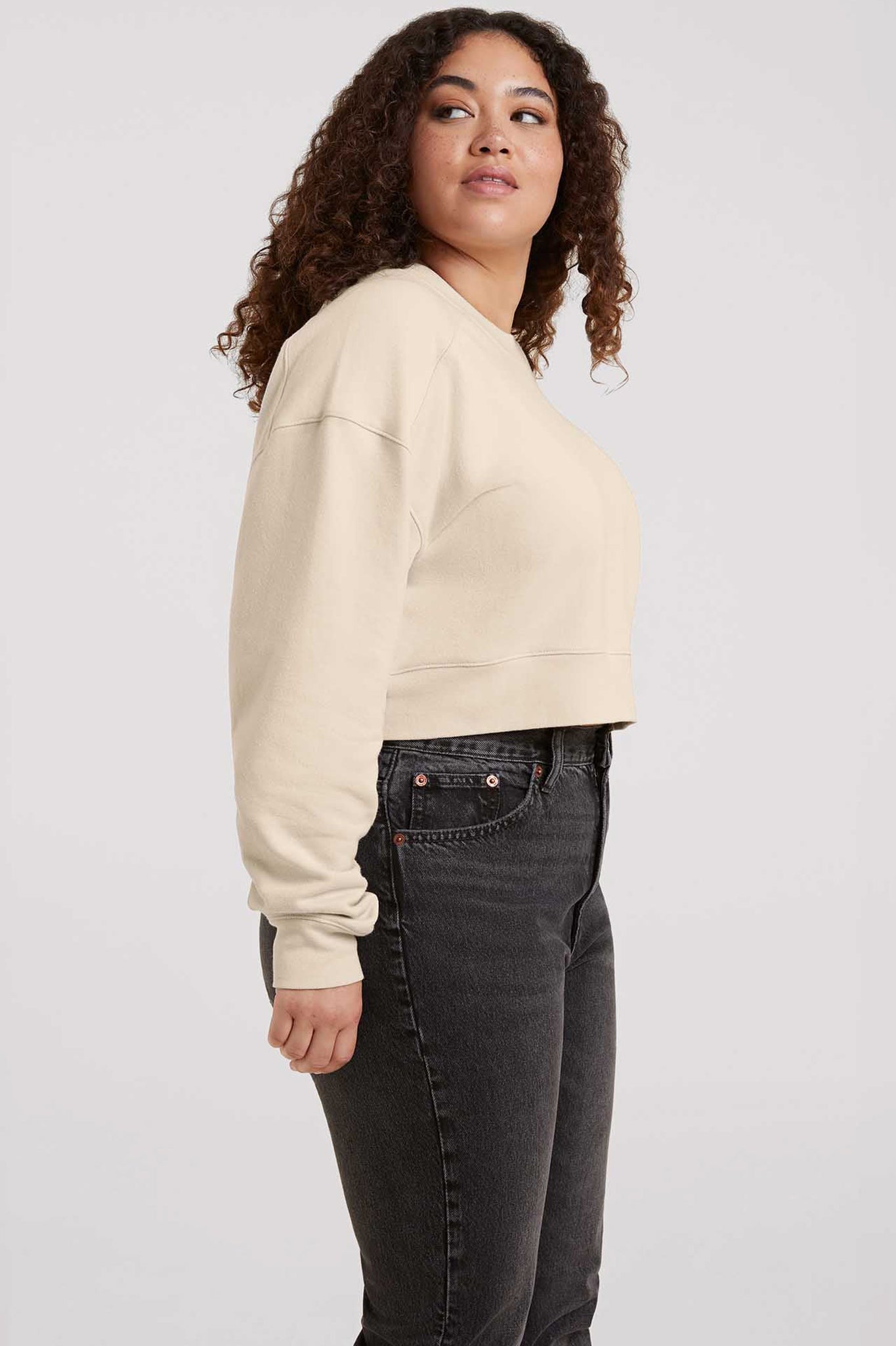 Cropped Crewneck Sweatshirt