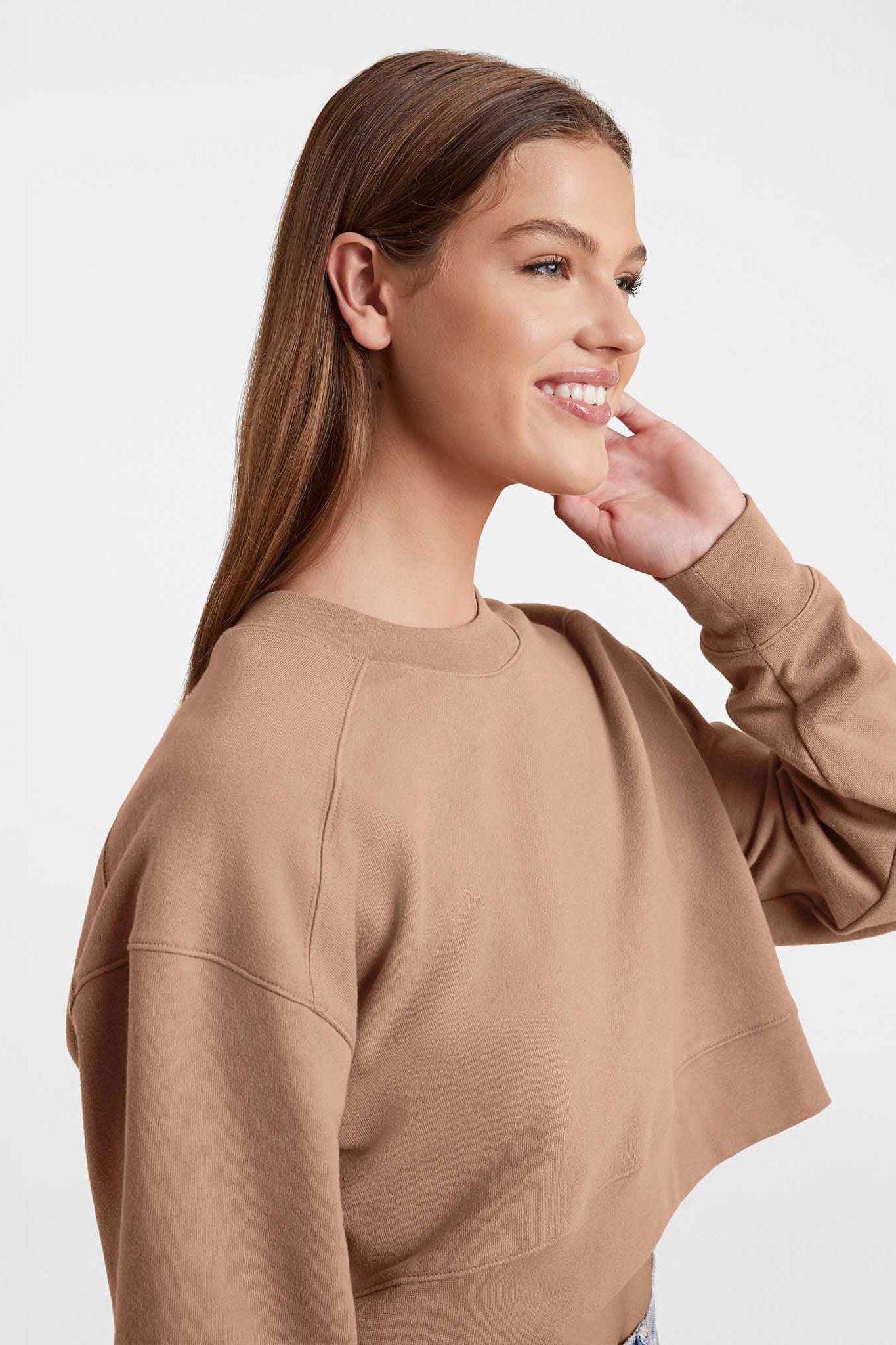 Cropped Crewneck Sweatshirt