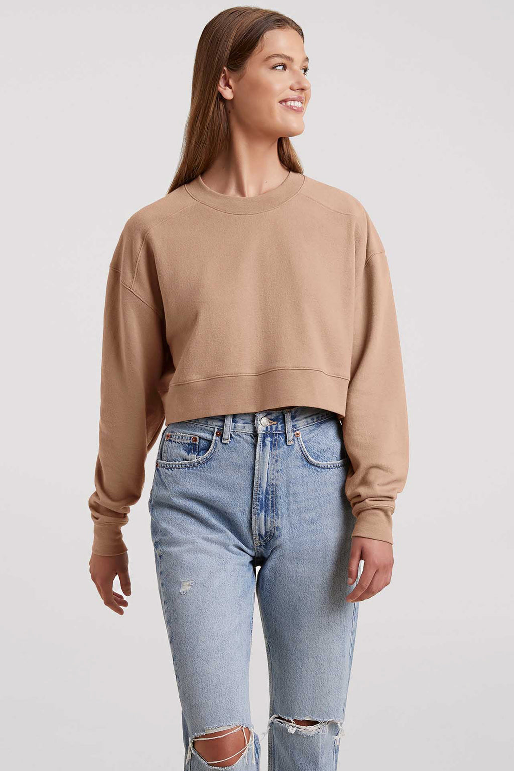 Cropped Crewneck Sweatshirt