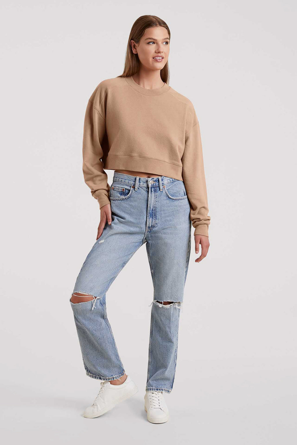Cropped Crewneck Sweatshirt