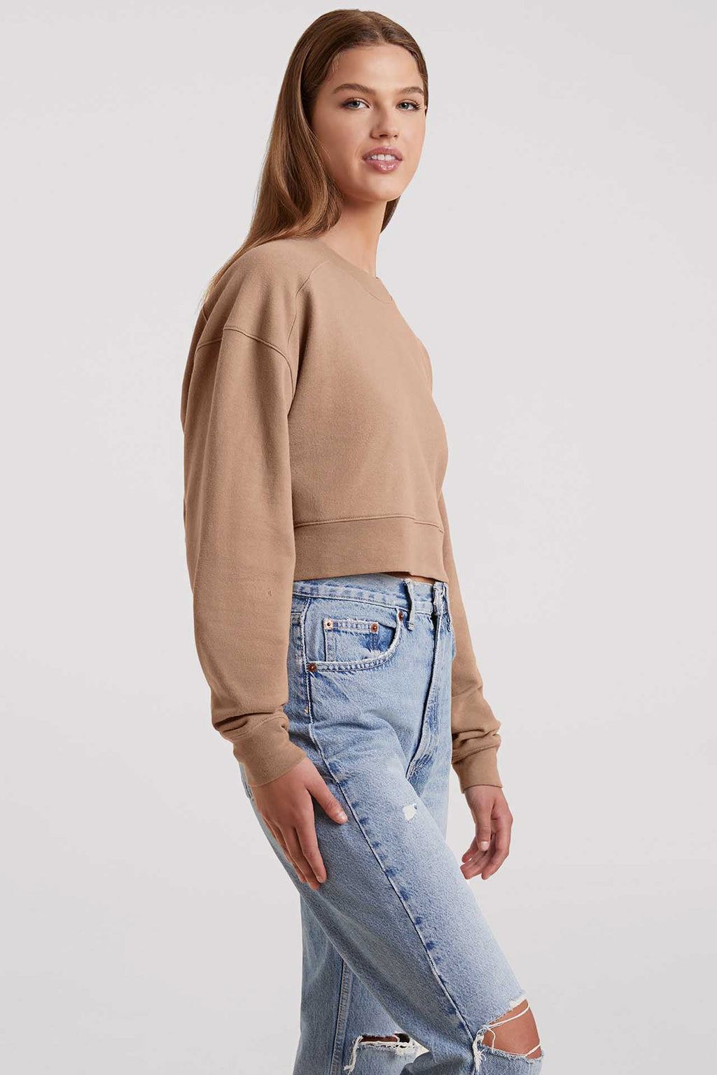 Cropped Crewneck Sweatshirt