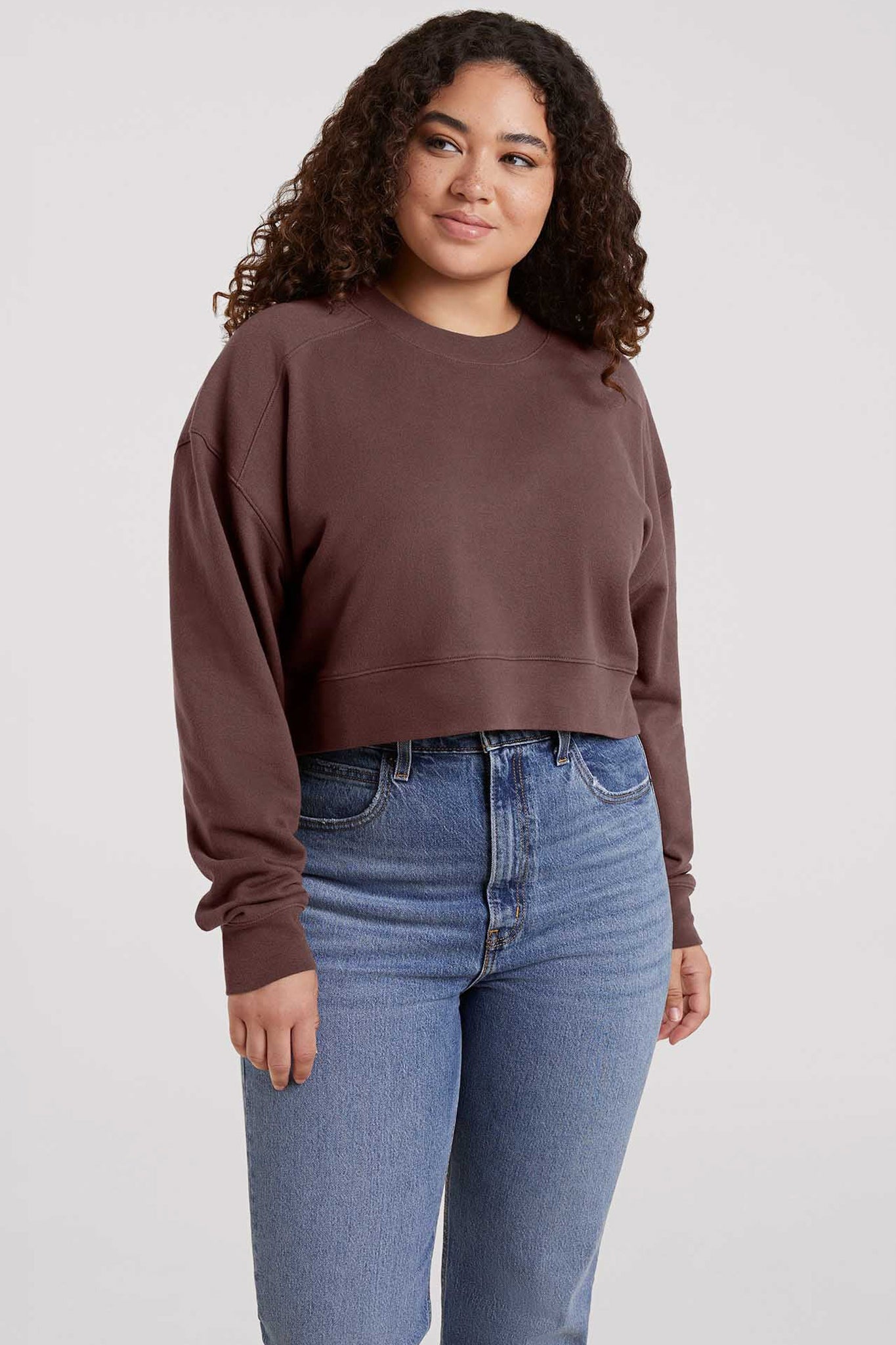 Cropped Crewneck Sweatshirt