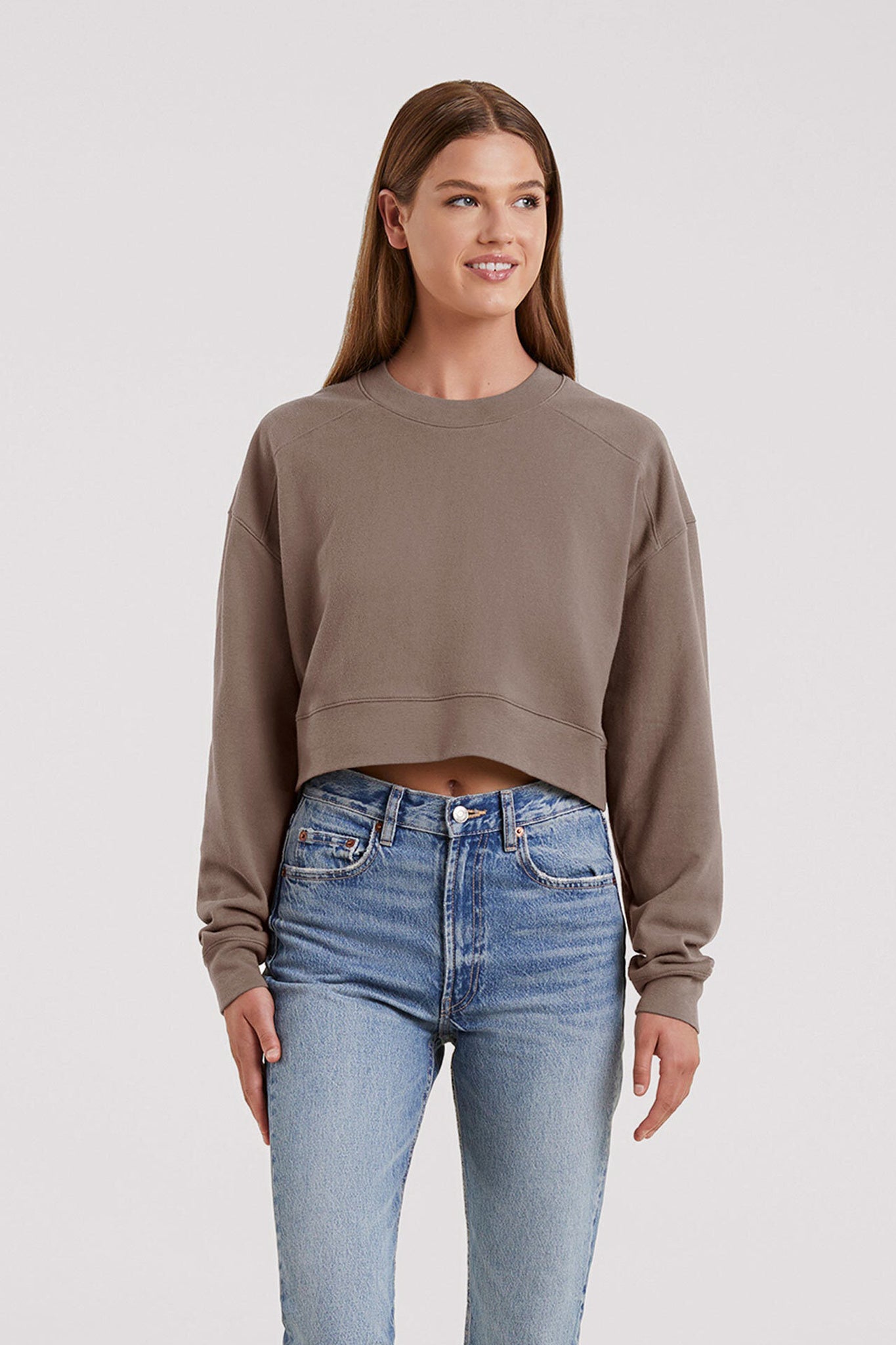 Cropped Crewneck Sweatshirt