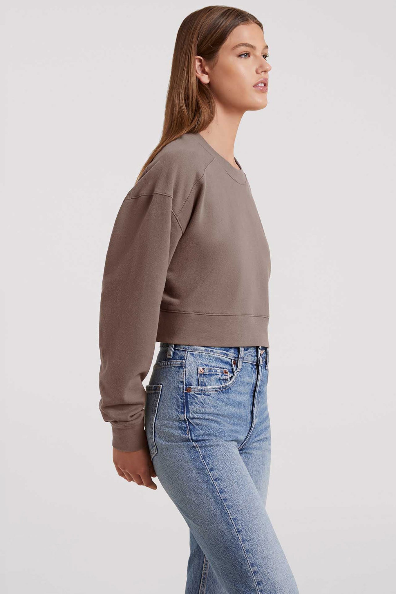 Cropped Crewneck Sweatshirt