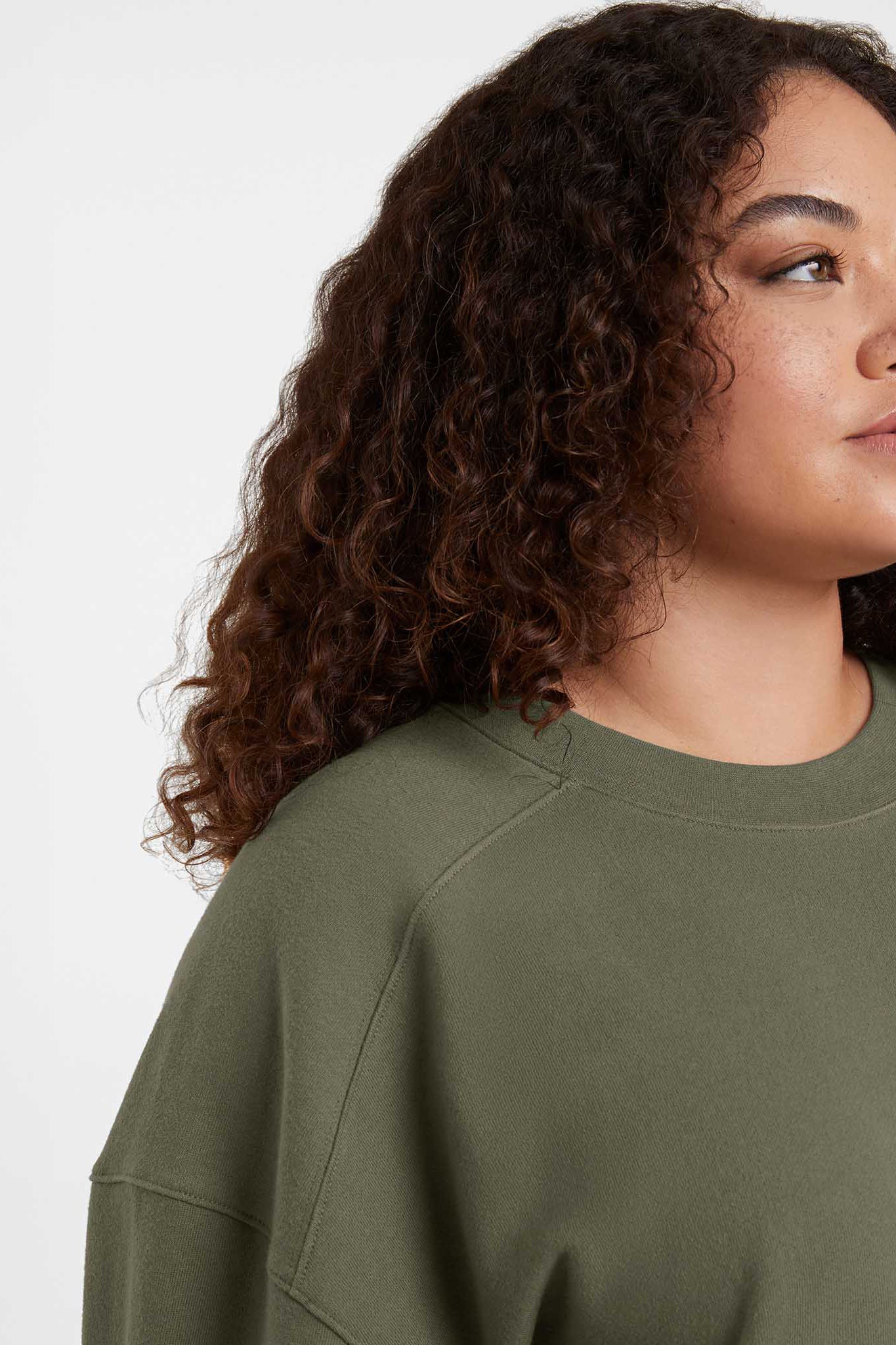 Cropped Crewneck Sweatshirt