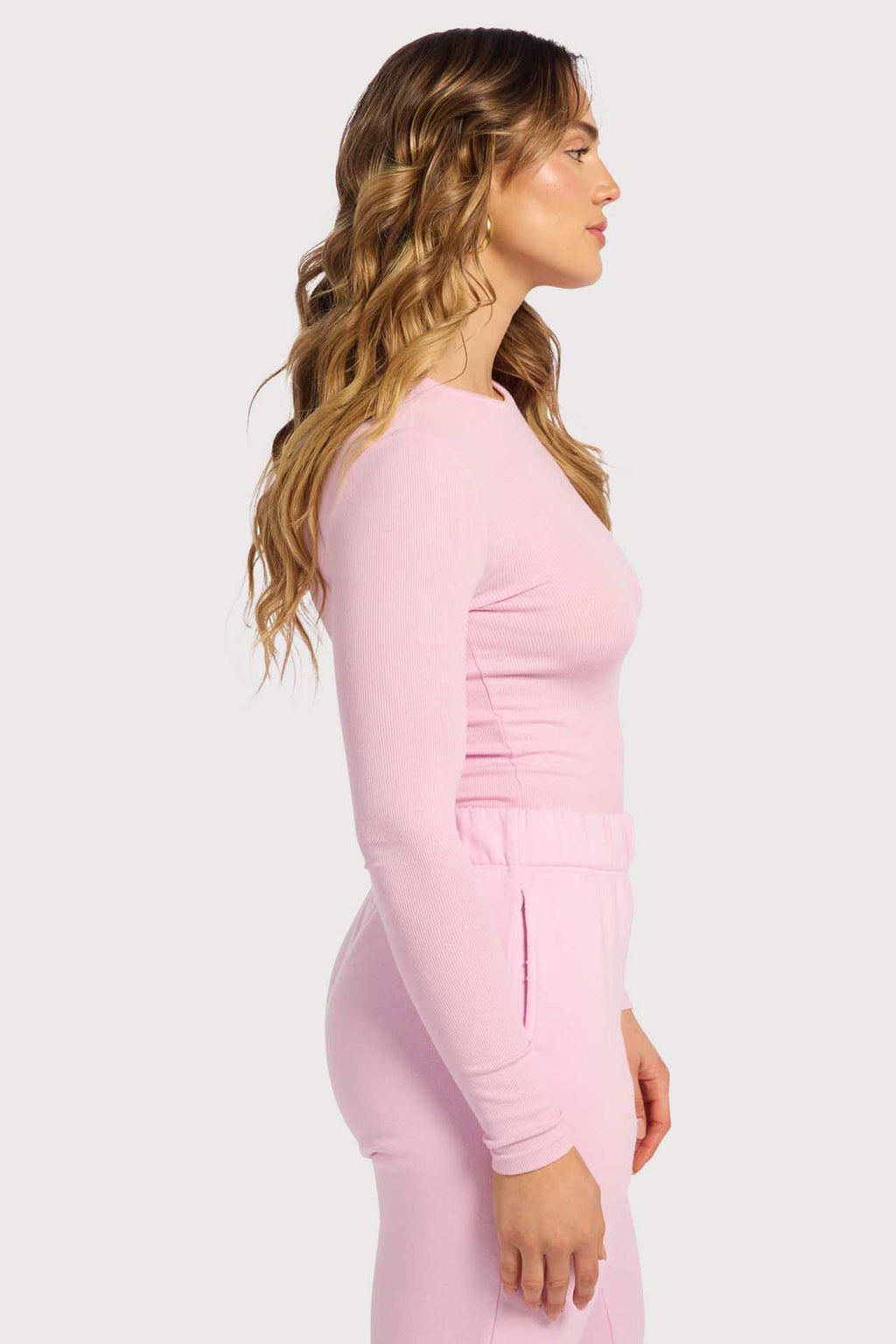 Slinky Rib Long Sleeve Shirt