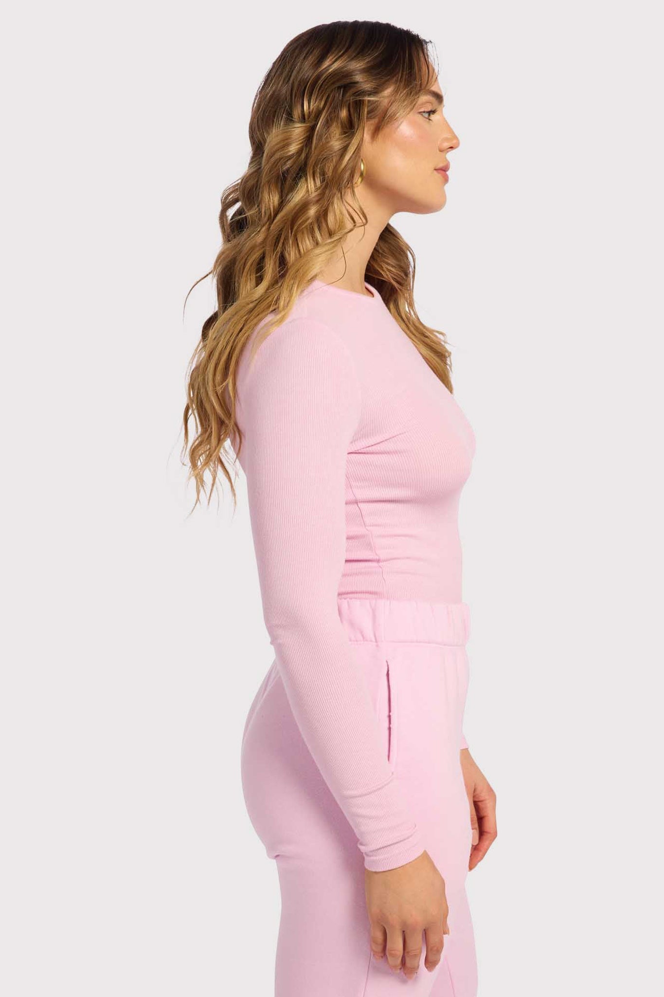 Slinky Rib Long Sleeve Shirt